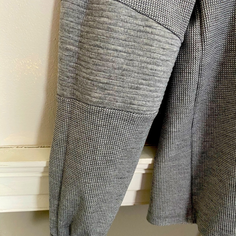 Grey hooded sweatshirt